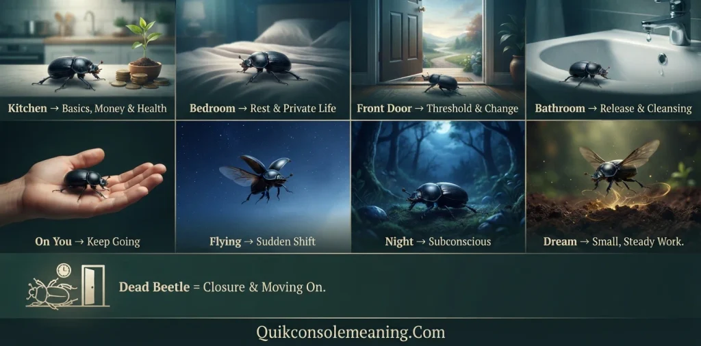 Black Beetle Meaning in Your House, Dreams & More