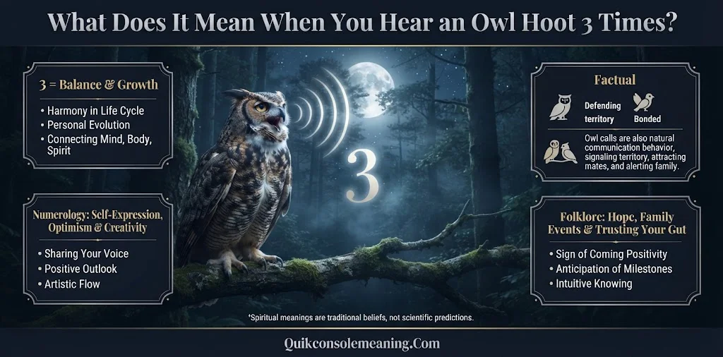 What Does It Mean When You Hear an Owl Hoot 3 Times?