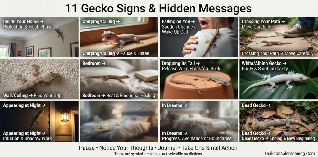 11 Signs and Hidden Messages When You See a Gecko