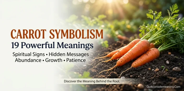 Carrot Symbolism: 19 Powerful Meanings, Spiritual Signs & Hidden Messages