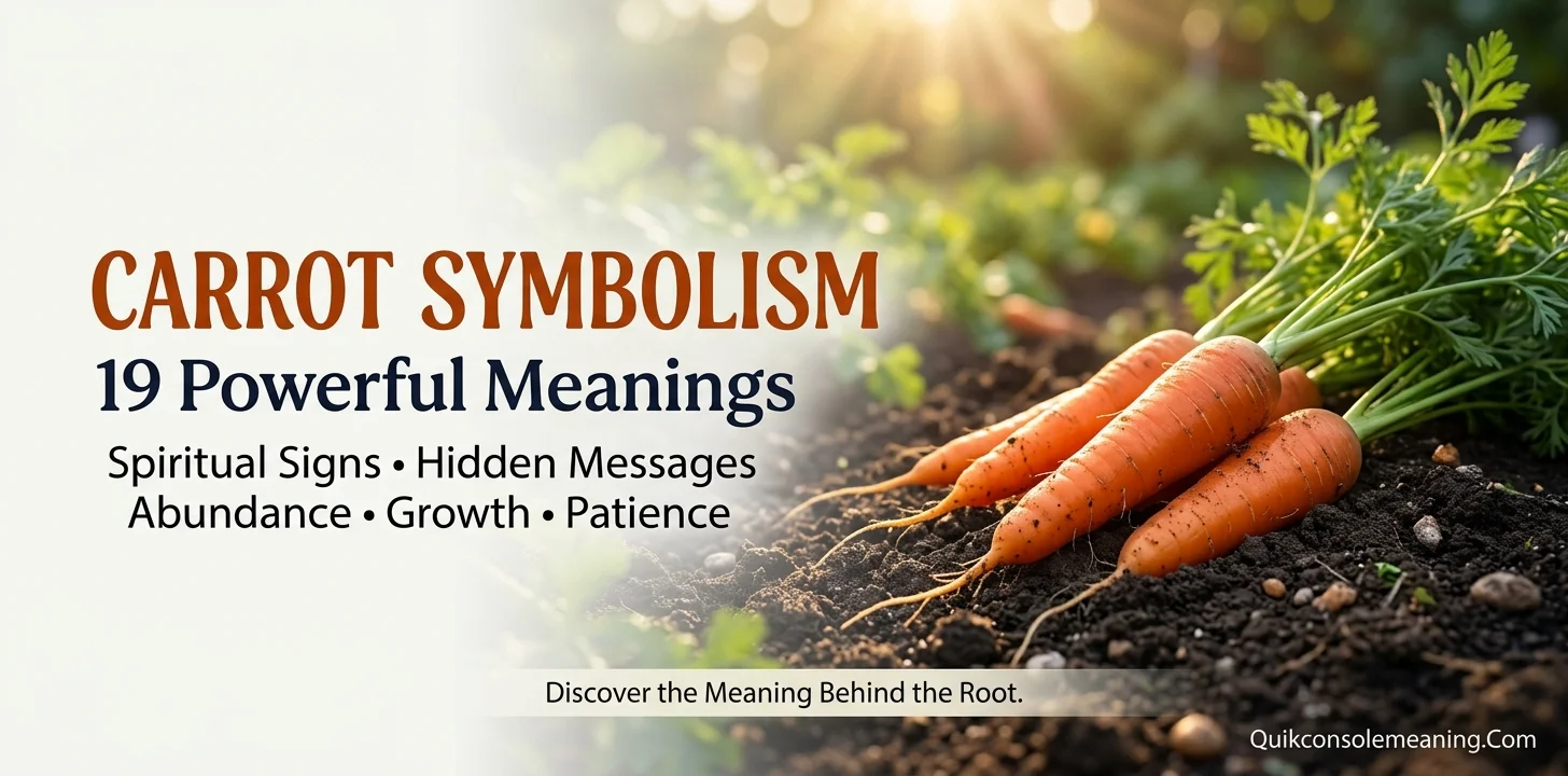 Carrot Symbolism: 19 Powerful Meanings, Spiritual Signs & Hidden Messages