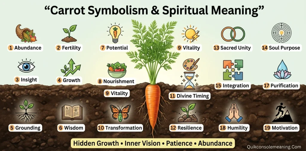 Carrot Symbolism and Spiritual Meaning