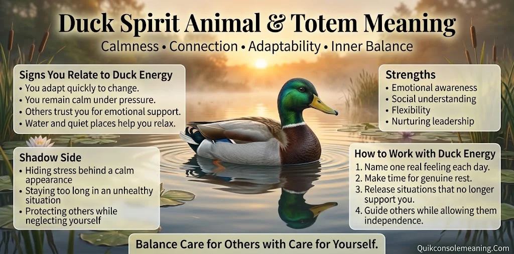Duck Spirit Animal and Totem Meaning