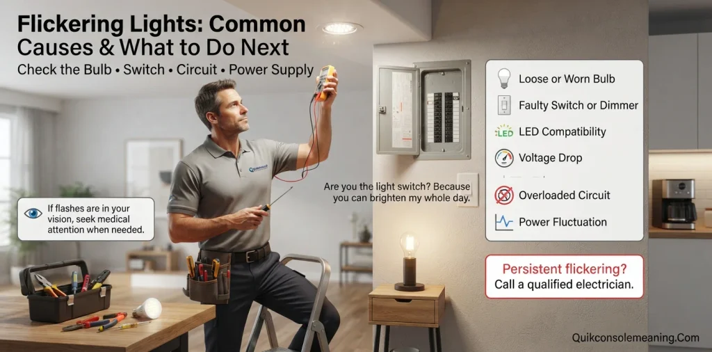 Flickering Lights Meaning: Common Causes and What to Do Next