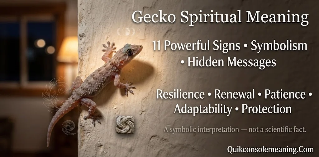 Gecko Spiritual Meaning: 11 Powerful Signs, Symbolism & Hidden Messages