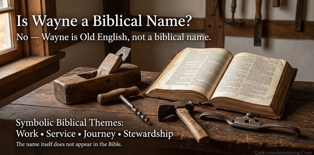 Is Wayne a Biblical Name? Spiritual Roots Explained