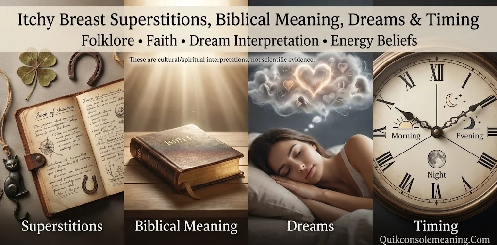 Itchy Breast Superstitions, Biblical Meaning, Dreams & Timing