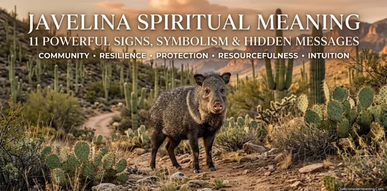 Javelina Spiritual Meaning: 11 Powerful Signs, Symbolism & Hidden Messages