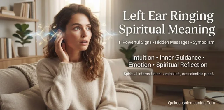 Left Ear Ringing Spiritual Meaning: 11 Powerful Signs, Hidden Messages & Symbolism