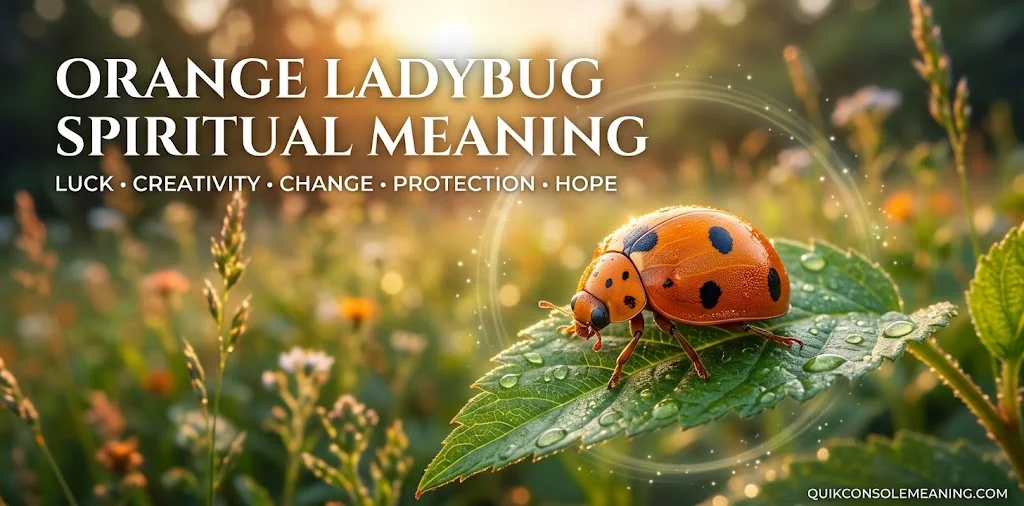 Orange Ladybug Spiritual Meaning: 11 Powerful Signs, Symbolism & Hidden Messages