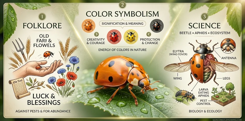 Orange Ladybug Symbolism in Culture, Color & Science