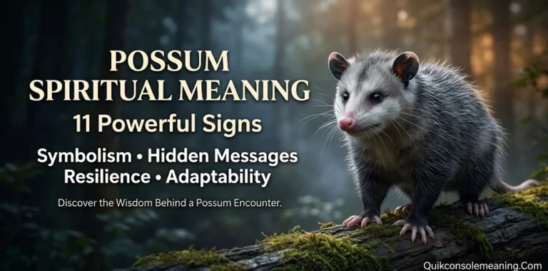 Possum Spiritual Meaning: 11 Powerful Signs, Symbolism & Hidden Messages