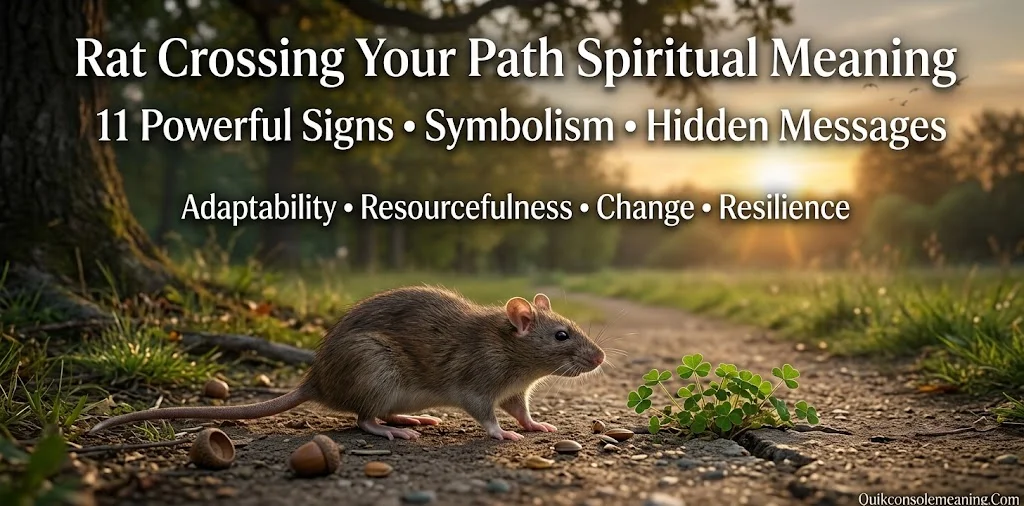 Rat Crossing Your Path Spiritual Meaning: 11 Powerful Signs & Hidden Messages