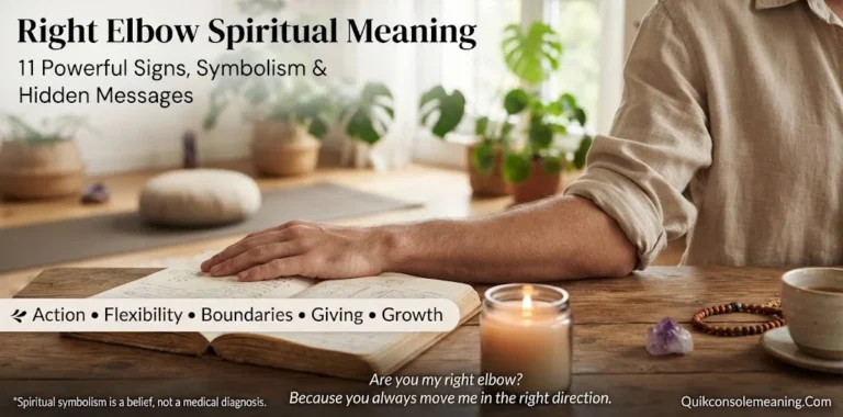 Right Elbow Spiritual Meaning: 11 Powerful Signs, Symbolism & Hidden Messages