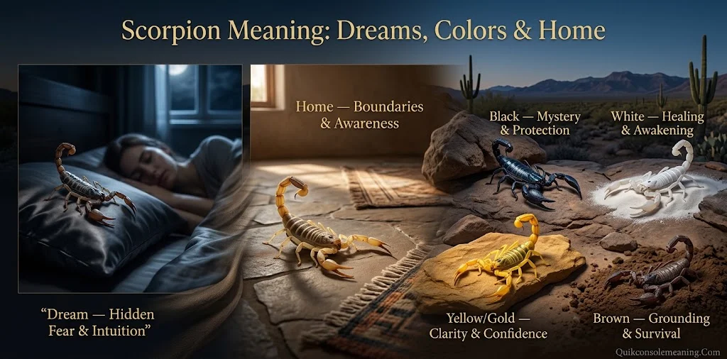 Scorpion Meaning in Dreams, Colors, and Your Home