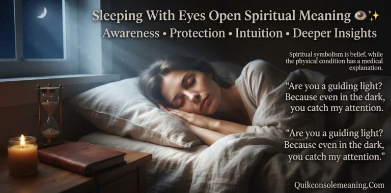Sleeping With Eyes Open Spiritual Meaning: Powerful Symbolism & Deeper Insights