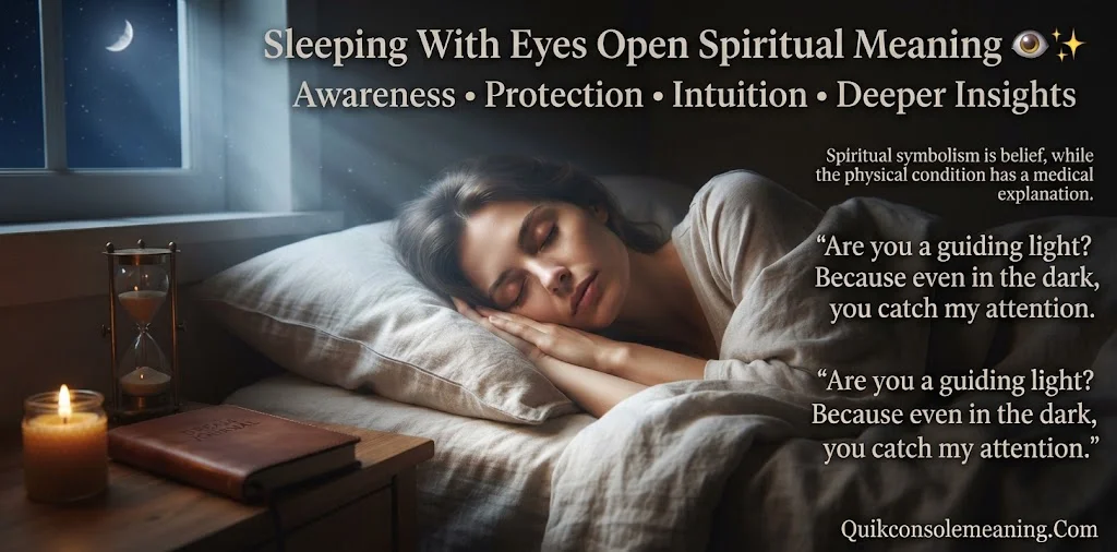 Sleeping With Eyes Open Spiritual Meaning: Powerful Symbolism & Deeper Insights