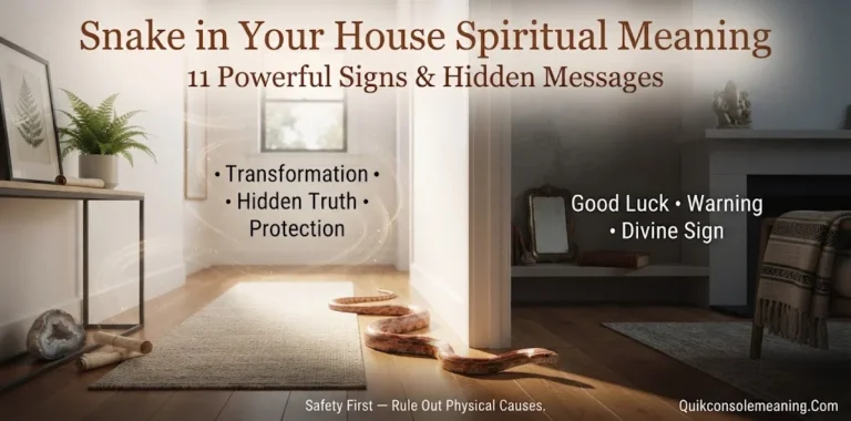 Snake in Your House Spiritual Meaning: 11 Powerful Signs, Symbolism & Hidden Messages