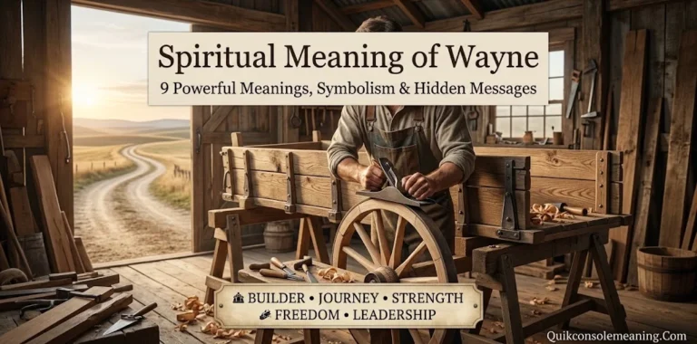 Spiritual Meaning of Wayne: 9 Powerful Meanings, Symbolism & Hidden Messages