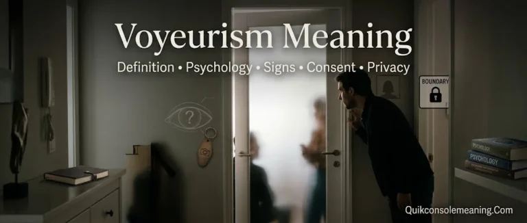 Voyeurism Meaning: Definition, Psychology, Signs & What It Really Means