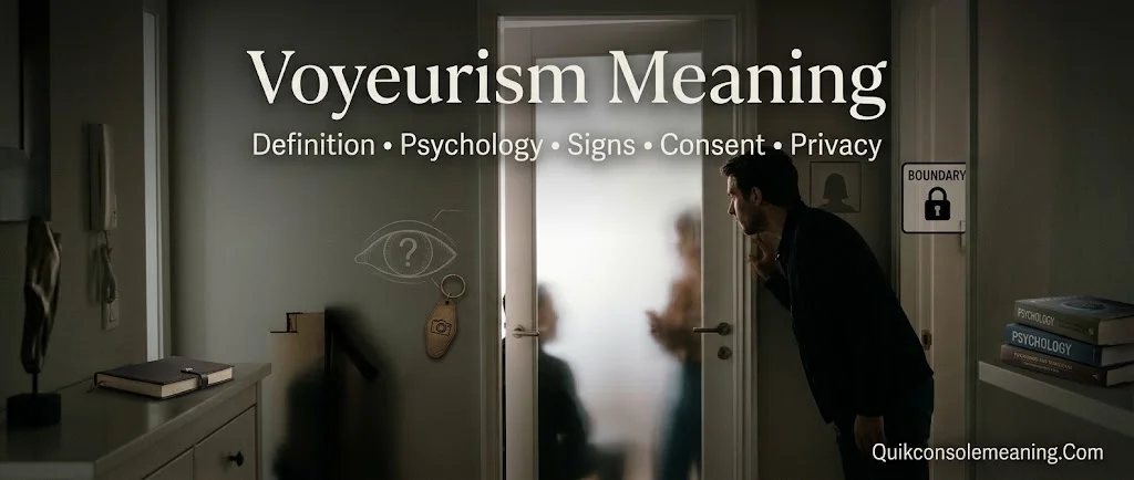 Voyeurism Meaning: Definition, Psychology, Signs & What It Really Means