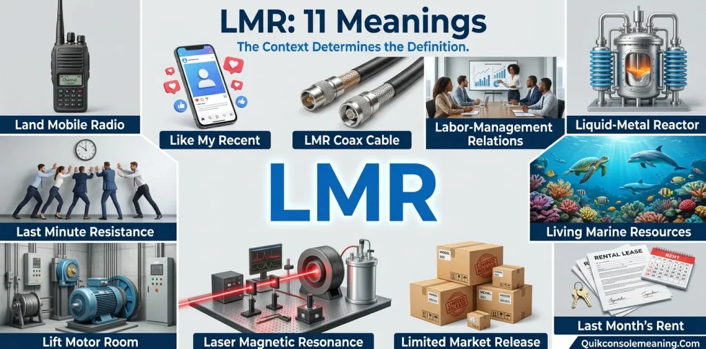 What Does LMR Mean? Full Form and Top Definitions