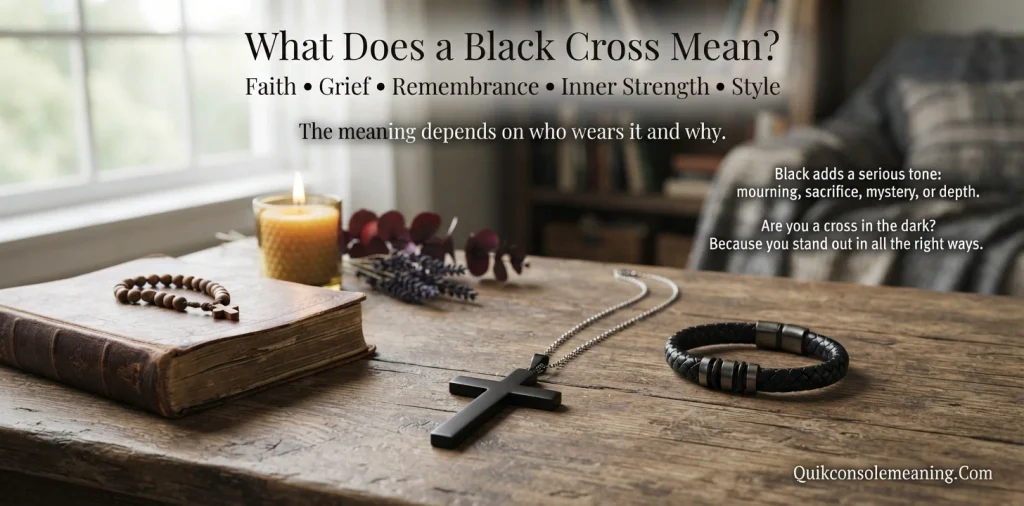 What Does a Black Cross Mean?