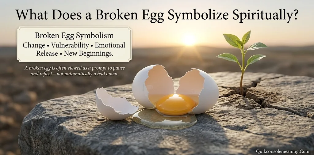 What Does a Broken Egg Symbolize Spiritually?