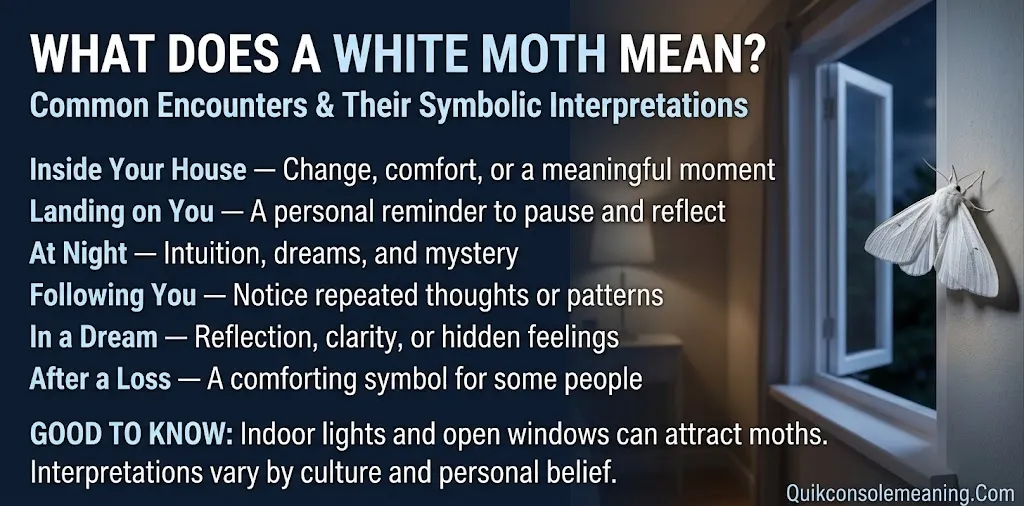 What Does a White Moth Mean in Different Situations?