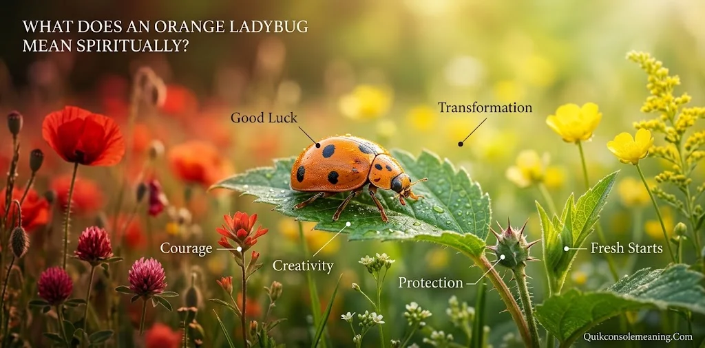What Does an Orange Ladybug Mean Spiritually?