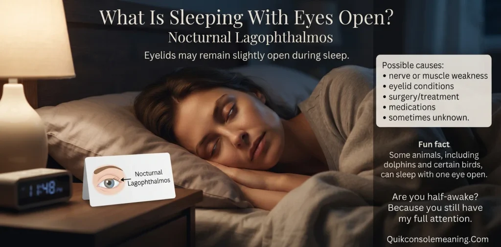 What Is Sleeping With Eyes Open?