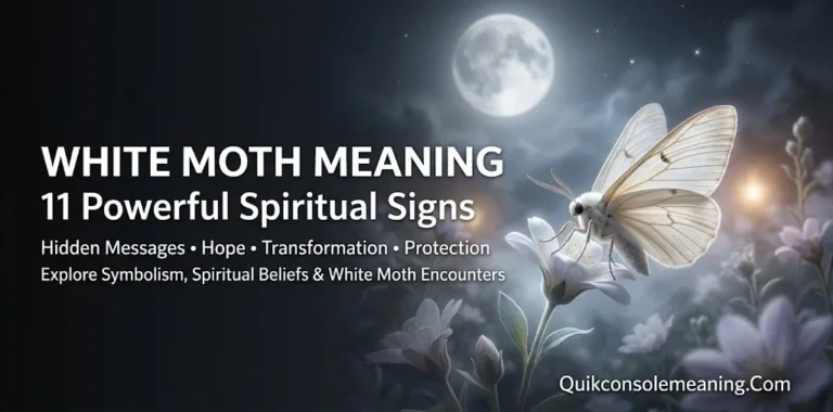 White Moth Meaning: 11 Powerful Spiritual Signs & Hidden Messages