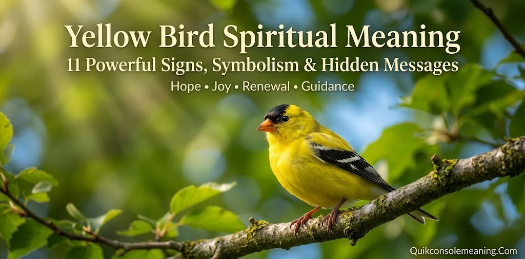Yellow Bird Spiritual Meaning: 11 Powerful Signs, Symbolism & Hidden Messages