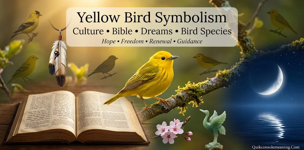Yellow Bird Symbolism in Culture, the Bible, Dreams & Species